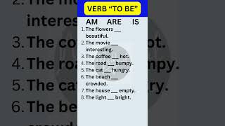 How to use VERB “TO BE”  Complete Sentences shorts [upl. by Aiyn]