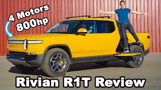 Rivian R1T review  060mph 14mile amp offroad tested [upl. by Chita]