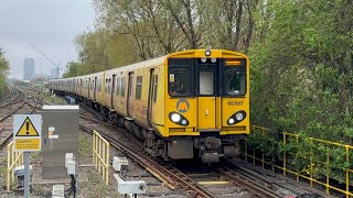 Merseyrail Class 507 Pep services  other services at Liverpool South Parkway amp Hunts Cross 3524 [upl. by Airpac142]