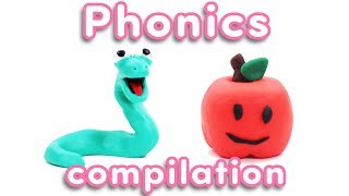 Phonics Vowel COMPILATION  Learn The Alphabet  Vowel Sounds  Pocket Preschool [upl. by Noguchi965]