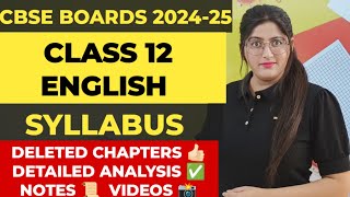 Class 12 english syllabus 202425Cbse class 12 english syllabus 202425Cbse syllabus 202425 [upl. by Truscott]