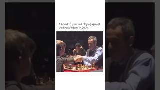 A bored 13yearold playing against a the chess legend in 2004 [upl. by Ahsaret]