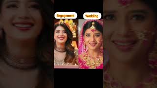 Yrkkh actress engagement vs wedding look like 👍 subscribe 👇 comment 👇trending shortfeed [upl. by Rusty286]