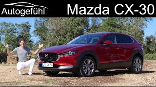 Mazda CX30 FULL REVIEW new SUV SkyactivG vs new SkyactivX comparison  Autogefühl [upl. by Morril]