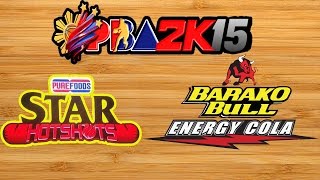 PBA 2K15 Purefoods Star Hotshots vs Barako Bull Energy [upl. by Geddes]