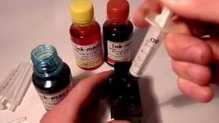 How to Refill Canon Colour Ink Cartridge [upl. by Winnick]