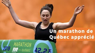 Un marathon de Québec apprécié [upl. by Dnomaid938]