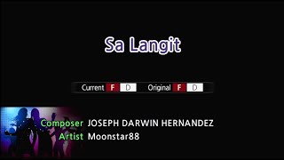 Sa Langit  Moonstar 88 Karaoke Version [upl. by Malas]