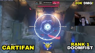 🛡️RANK 1 DOOMFIST🛡️ CARTIFAN  20K DMG  OVERWATCH 2 SEASON 12 [upl. by Schiff]