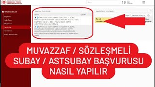 MUVAZZAF ASTSUBAY BAŞVURUSU NASIL YAPILIR  SÖZLEŞMELİ SUBAYLIK BAŞVURUSU NASIL YAPILIR [upl. by Vez]