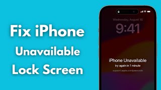 How to Fix IPHONE UNAVAILABLE Without Passcode  Fix Unavailable Lock Screen Without Computer [upl. by Arliene]