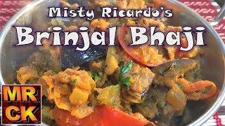 Brinjal Bhaji Spicy AubergineEggplantBaigan Restaurant Style by Misty Ricardos Curry Kitchen [upl. by Junji815]