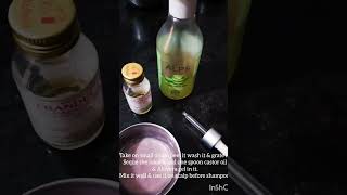 Hair care Onion 🧅 juice amp castor oil for hair growth [upl. by Annodal989]