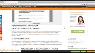 Come fare disdetta Fastweb  Disdire contratto ADSL o Fibra [upl. by Lotsirk]