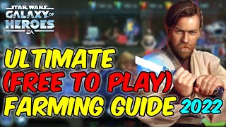 Ultimate Free To Play Farming Guide SWGOH 2022 [upl. by Orna]