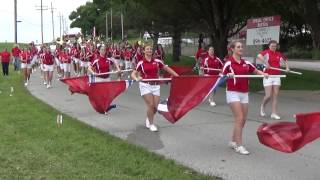 Millard South High School marching band at the Millard Days Parade 1 [upl. by Liva611]