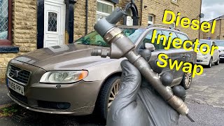 Volvo V70 D5 Injector Replacement  Faulty Diesel Injector Diagnose and Repair [upl. by Oringa]