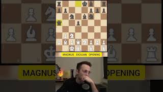 Magnus Sicilian Opening chess shorts [upl. by Rusert171]