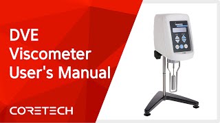 AMETEK BROOKFIELD DVE Viscometer Users Manual ENG [upl. by Ainegue]