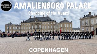 🌎 Amalienborg Palace  Changing of the Guard Highlights  Copenhagen  Denmark [upl. by Zakarias]