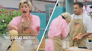 Jodie Whittaker serves up custard creams and CHAOS  The Great Stand Up To Cancer Bake Off [upl. by Ennahoj793]