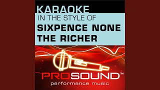 There She Goes Karaoke With Background Vocals In the style of Sixpence None The Richer [upl. by Anyak33]