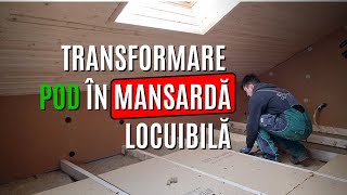 Transformare pod în mansardă locuibilă [upl. by Lussier]