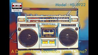 Has China Finally Made A GOOD New Boombox  HS8922  Unboxing amp Review [upl. by Julio488]