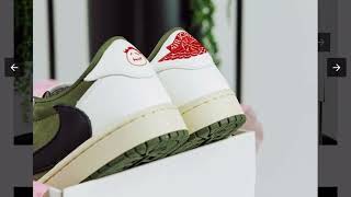 Jordan 1 Travis Scott DROP quotREVERSE OLIVEquot [upl. by Eendyc]