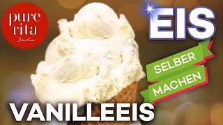 🍦Vanilleeis selber machen mit Eismaschine Rezept [upl. by Ynnel521]