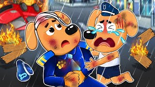 Sheriff Labrador Sacrifices Himself to Protect his Poor Son  Sheriff Labrador Paper Story [upl. by Britney981]