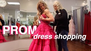 PROM DRESS SHOPPING VLOG 2024 senior year highschool [upl. by Aryad776]