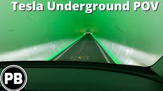 Las Vegas Underground Tesla Loop POV [upl. by Dimah279]