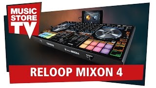 Reloop MIXON 4 Hybrid DJ Controller Test  Review  Demo deutsch [upl. by Noisla]