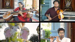 GANESHA PANCHARATNAM  MUDAAKARAARTHA MODAKAM  VEENE  VIOLIN  FLUTE TRIO  E09 [upl. by Nielsen298]