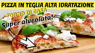 PROCEDIMENTO COMPLETO  PIZZA IN TEGLIA AD ALTA IDRATAZIONE PLANETARIA  FORNO DI CASA [upl. by Selassie800]