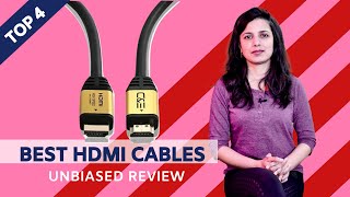 ✅ Top 4 Best HDMI Cables in India With Price  HDMI Cables Review [upl. by Kcir]