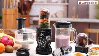 Wonderchef NutriBlend Bolt Food Processor amp Atta Kneader  Wonderchef Mixer Grinder Review [upl. by Ynavoeg380]