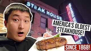 Americas OLDEST STEAKHOUSE Old Homestead Steakhouse NYC Review [upl. by Janus]