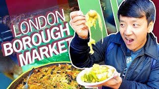 1000 YEAR OLD FOOD MARKET British STREET FOOD Tour of Borough Market in LONDON [upl. by Hen333]