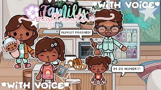 Aesthetic Family Night Routine 😴🌷  with voice 🎙️ Toca Boca Life World Family Roleplay 🌍 [upl. by Assirim]