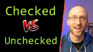 Checked vs Unchecked Exceptions in Java Tutorial  Whats The Difference [upl. by Jovitta518]