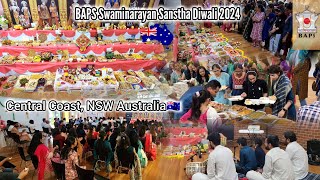 WENT FOR BAPS DIWALI ANNKUT 2024 IN CENTRAL COAST NSW AUSTRALIA🇦🇺 swaminarayan diwali food live [upl. by Zat]