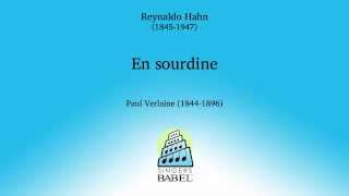 En Sourdine  Reynaldo Hahn [upl. by Rehpotsrihc]