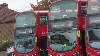 401 Full London Bus Route Thamesmead  Bexleyheath Shopping Centre Arriva [upl. by Irual]