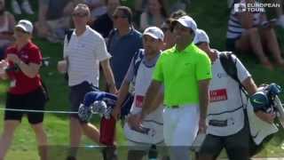 Francesco Molinaris hole in one at the DP World Tour Championship [upl. by Almeria]