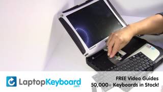 Panasonic Toughbook CF19 CF18 Keyboard Replacement Guide [upl. by Karyn]