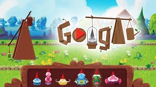 Garden Gnomes New Google Doodle Gameplay  All Gnomes fly [upl. by Coray]