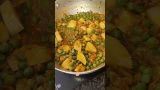 Aloo Matar Recipe  Weekend special Dinner aloo matar with Rice [upl. by Alilad]