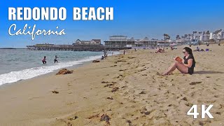 Redondo Beach in Los Angeles County California  Travel Walking Tour  2021  4K [upl. by Vories]